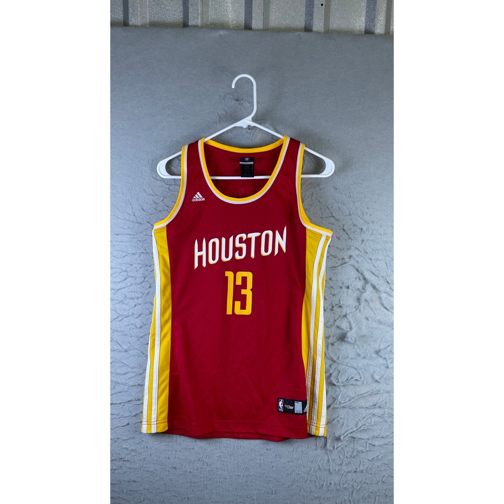 Adidas Jersey Men Medium Red Excellent Houston Rockets James Harden 13 NBA